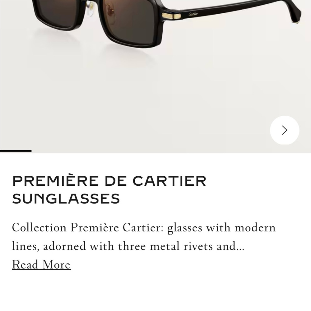 Cartier Black Premiere Sunglasses